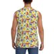 thumbnail image 4 of Fotbe Hippopotamus Men's Camiseta sin Mangas Estampada para Hombres, Playera Casual para Gimnasio, Entrenamiento, Playa-XX-Large, 4 of 7