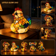 thumbnail image 2 of USB Powered Figurine Night Light, Mini Resin Animal Sculpture Decor for Bedroom Desk Table Accent Lamp, 2 of 4