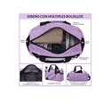 thumbnail image 2 of Bolsa De Gym Maletas Deportiva Mochila Viaje Equipaje Mano Xtellar morado, 2 of 3