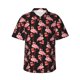 thumbnail image 1 of Fotbe New Year Flamingo Camisa Hawaiana para Hombre Unisex – Camisa Casual de Verano con Botones de Manga Corta de Algodón y Lino,Medium, 1 of 7