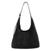 Women Suede Shoulder Bag Stylish Crossbody Bag Fashion Tote Bag Fashion Bag (Black)