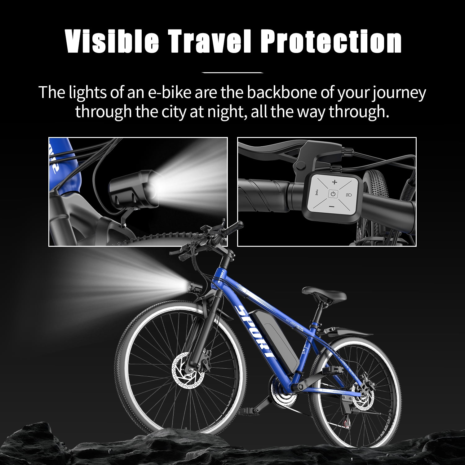 ASKGO Electric Bike for Adults, 26”Electric Mountain Bike 1500W (Peak) Motor,10.4A Internal Battery &LCD Display,55 Miles, UL2849