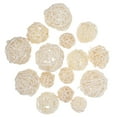 thumbnail image 6 of MIPCASE 15pcs White Wicker Rattan Hanging Ornaments for Crafts, Party Decor, Home Decoration and Projects, 6 of 8