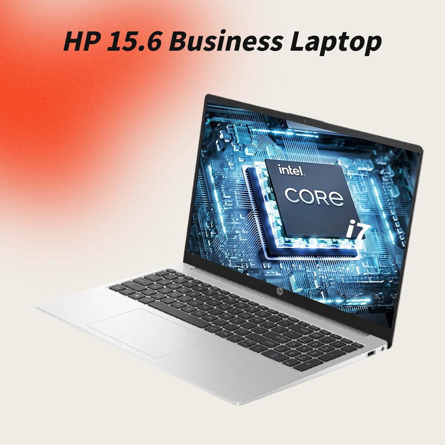 HP 15.6" 250 G10 FHD Business Laptop, Intel 10-Core i7-1355U, 16GB RAM, 512GB SSD, Numeric Keypad, Webcam Privacy Shutter, Wi-Fi 6 & Bluetooth, Windows 11 Pro