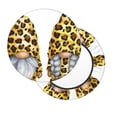 thumbnail image 2 of Balery Leopard Gnomes Fundas de asiento para taburete de bar redondo de tela de terciopelo ajustables que protegen de arañazos y manchas para sillas de 14 a 17 pulgadas.-14 inch, 2 of 7