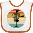 thumbnail image 3 of Inktastic Disc Golf Retro Sunset Boys or Girls Baby Bib, 3 of 4