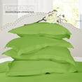 thumbnail image 4 of Nestl Pillow Sham Set of 2, Premium 1800 Series Double Brushed Bed Pillow Cases, Garden Green, Euro 18" X 18", 4 of 5