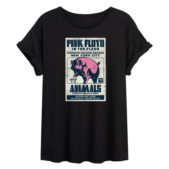 Pink Floyd - Animals - Juniors Oversized Graphic T-Shirt