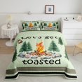 thumbnail image 1 of Erosebridal Happy Camping Bedding King Comforter Set, RV Car Down Comforter, Rustic Farmhouse Decor, Reversible 3pcs, 1 of 7