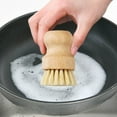 thumbnail image 6 of Tnobhg Dish Scrub Brush High-density Strong Bristles Wooden Handle Multifunctional Easy Cleaning Remove Stain Reusable Pot Washing Kitchen Cleaning Brush Kitchen Supplies, 6 of 7