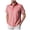 Red, variant on Striped Polo Shirts for Men Short Sleeve Collar Summer, Men's POLO Shirt Pinstripe, Orange s