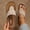 Khaki, variant on Sandals for Women Wedge Shoes: Summer All-Day Comfort Flip Flops Dressy Platform Footwear for Casual Walking Pink 8.5(41)