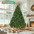 thumbnail image 4 of 9 FT Artificial Christmas Tree with Metal Stand, Premium Unlit Full Tree with 3655 Branch Tips, Festival Celebration Xmas Tree with Hinged Structure for Home/Office/Party, 4 of 8