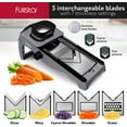 Fullstar 7in1 Stainless Steel Mandoline Slicer for Kitchen, Vegetable