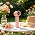 thumbnail image 4 of High Speed Handheld Turbo Fan, USB Rechargeable Portable Mini Fan With 199 Wind Speed LED Display Cooling Device, For Travel Outdoor Office Gym Summer Heat Relief Users, 4 of 7