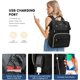 thumbnail image 4 of Laptop Backpack Women, 15.6 Inch Work Backpack Woman for Teacher Nurse Bags, Computer College Backpack Purse, Waterproof Anti-theft Travel Back Pack with USB Charging Port, Black, 4 of 5