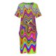 thumbnail image 4 of Vestido suelto con bolsillos y estampado psicodélico de colores brillantes, para baile, noche, playa, ropa para mujer, 4 of 7