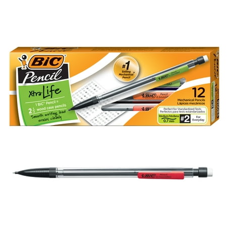 UPC 070330900851 product image for BIC Xtra Life Mechanical Pencil  Clear Barrel  Medium Point (0.7mm)  12-Count | upcitemdb.com