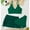 Dark Green, variant on Stylish Girls Three Piece Swimsuit Set with Bikini and Flowy Wrap Skirt Cover Up