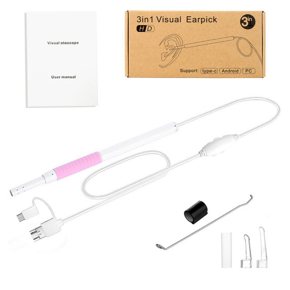 Endoscope numérique 3 en 1 USB Wi-Fi Ear Scope Inspection HD