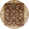 thumbnail image 1 of Ahgly Company Indoor Round Mid-Century Modern Red Brown Oriental Area Rugs, 7' Round, 1 of 6