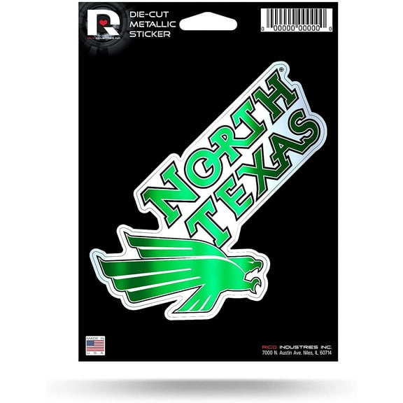 NORTH TEXAS DIE CUT METALLIC STICKER