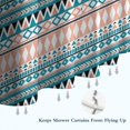 thumbnail image 6 of Pink and Blue Geometric Striped Pattern Shower Curtain 84"x72" ,Bathroom Decorative Shower Curtains Set with 12 Hooks,Modern Waterproof Washable Shower Curtain, 6 of 6