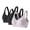A Black, variant on Paiwinds 3-Pack Wireless Bras for Women Solid Color Seamless Lifting Gathering Support Everyday Comfort, Size 34B-42B