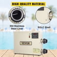 thumbnail image 3 of VEVOR Electric SPA Heater 15KW 240V Digital Heater for Swimming Pools and Hot Bathtubs up to 2641.7 gal, 3 of 9