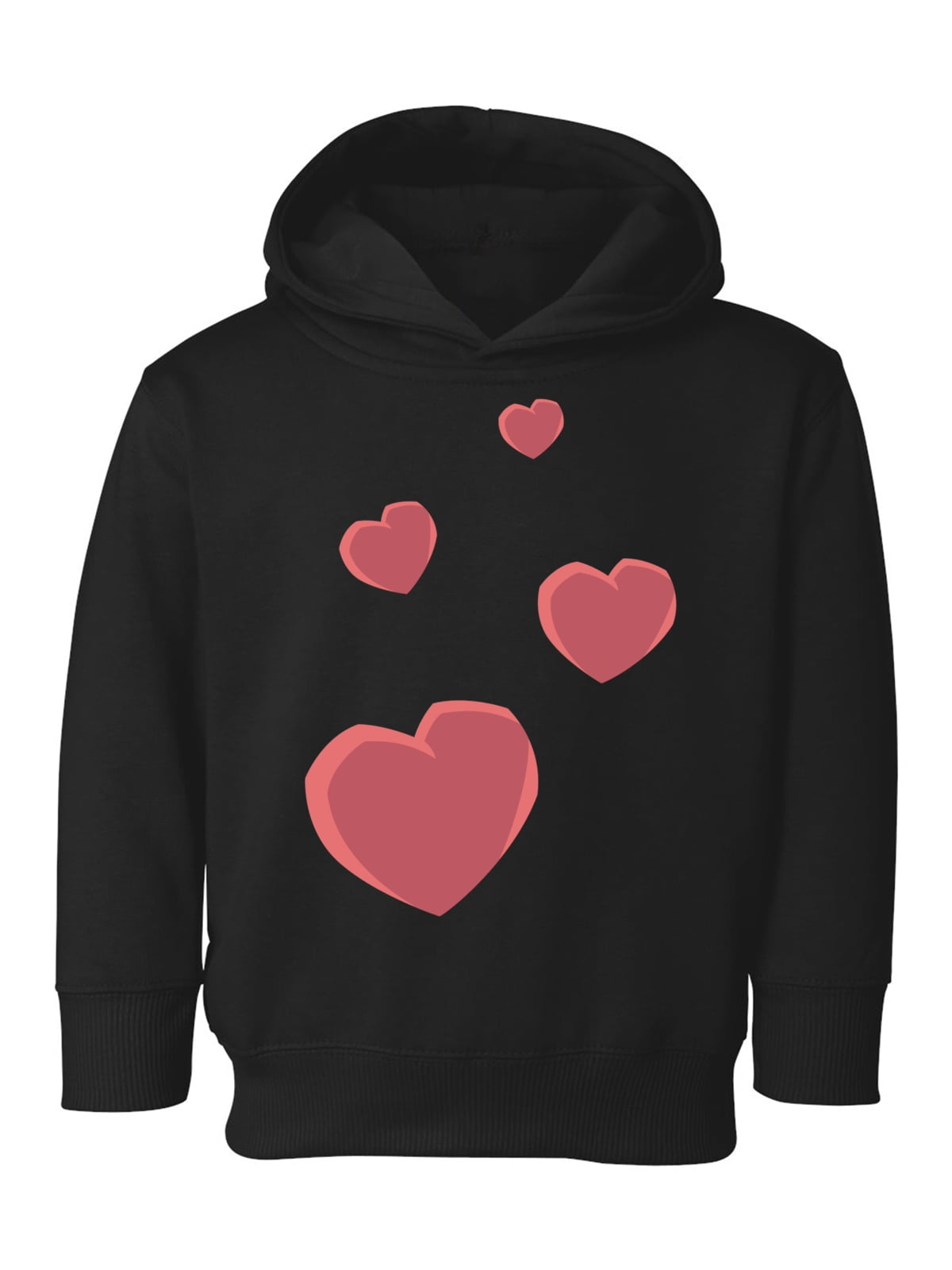 Awkward Styles Valentine Toddler Hoodie Red Hearts Hooded Sweatshirt