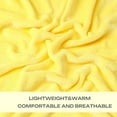 thumbnail image 4 of Fleece Blanket King Size Yellow Throw Blankets for Bed Sofa Couch 0GSM Super Soft Cozy and Lu ury Bed Blanket for All Season 108 by Inches 50"x60", 4 of 6