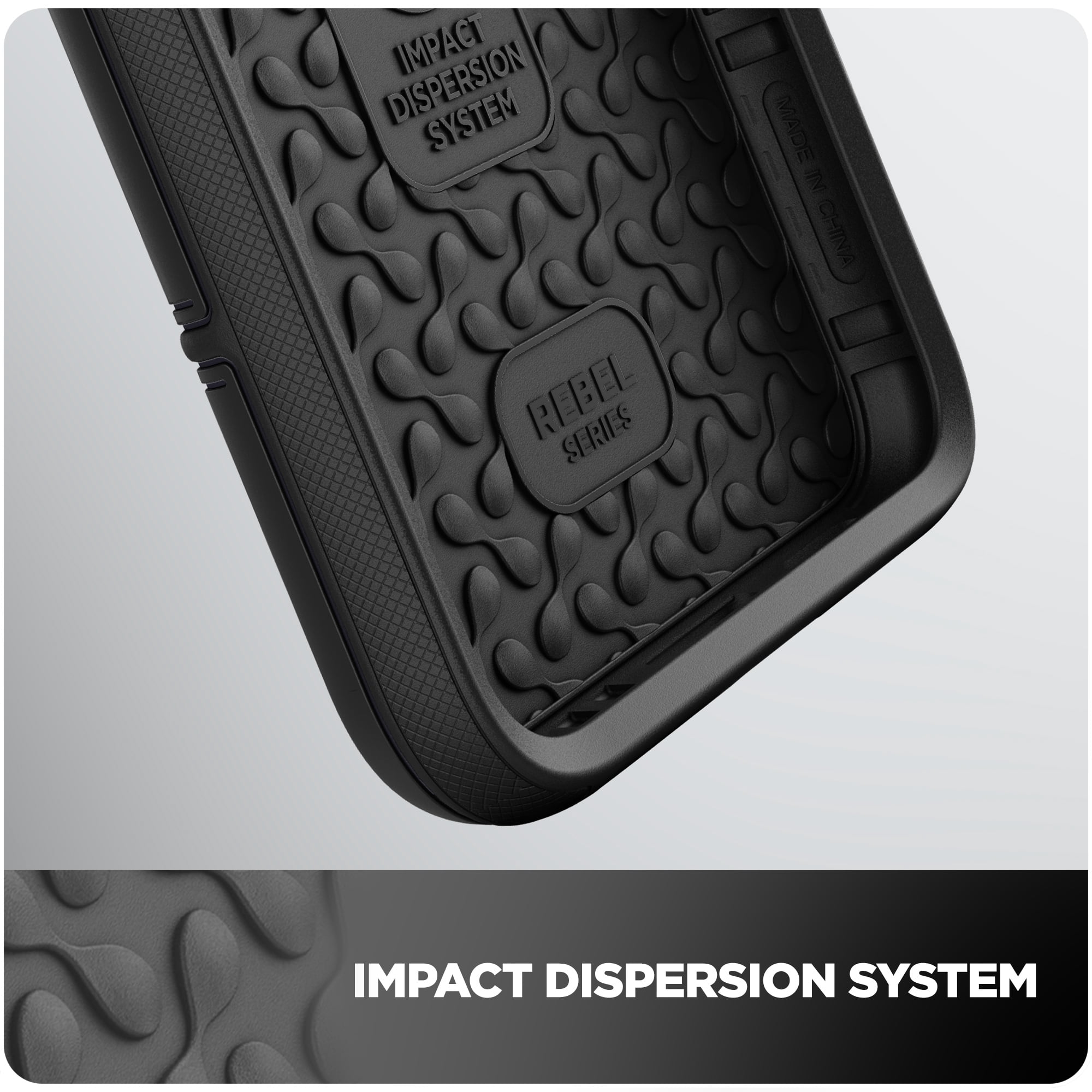 Encased Rebel Designed for Samsung Galaxy S22 Ultra Belt Clip Case, Protective Shockproof Case with Holster (Black)