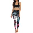 thumbnail image 5 of Joker Harley Quinn Yoga Pants Women High Waisted Tummy Control Non See-Through Elastic Running Workout Yoga Leggings Pants, 5 of 7