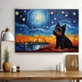 thumbnail image 3 of Scottish Deerhound Dog Watercolor Starry Night Van Gogh Painting Kits, Painting Watercolor Canvas, Canvas Suitable for Room Decor Cafe Decor Or Gift for Friends, 3 of 4