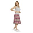thumbnail image 4 of Women's Ethnic Chevron Zigzags Triangles A-line Printed Skirt Casual Wear, 3XL, Umber Beige Pink, by Ambesonne, 4 of 6