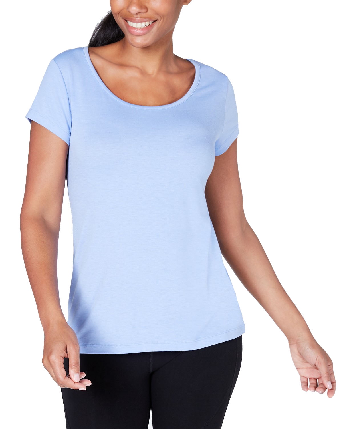 Ideology Women's Mesh-Back T-Shirt 