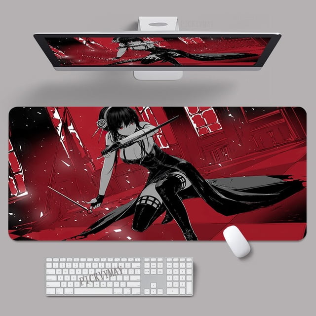 Alfombrillas de ratón Spy X Family Gaming, alfombrilla de goma grande para Gamer, diseño de escritorio para regalo, 400x900 LIUWENJING unisex