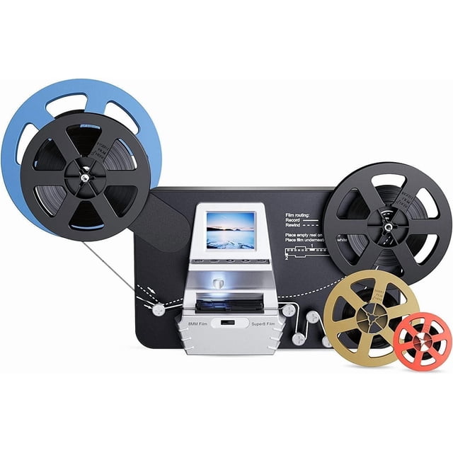 Digitalizador de Película eyesen MovieMaker Pro 8 mm y Super 8 Carretes con Pantalla de 2.4 Pulgadas
