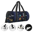 thumbnail image 3 of Fotbe Solar System Pattern Foldable Sports Gym Bag with Wet Dry Pocket, Travel Bag, Large Capacity Duffel Bag, Splash Proof Carry on Bag, Overnight Bag, Weekender Bag, 3 of 6
