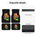 thumbnail image 5 of XMXT Waterproof Floor Mats for Cars, Game Sticker Handle Vintage Car Floor Mats All Weather Universal Fit Auto Carpet Car Accessories, 4 Piece, 5 of 6