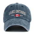 thumbnail image 6 of Unisex Retro Lake Ontario Baseball Cap - Vintage Graphic Trucker Hat with Classic Fit Design, 6 of 6