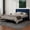 Blue, variant on NNV Twin Upholstered Platform Bed with Vertical Channel Tufted Headboard,Wooden Slats Support,Green Velvet