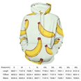 thumbnail image 2 of Yellow Banana Pattern Men's Women Vintage 3D Hooded Sweatshirt - All-Season Loose Fit Streetwear, 2 of 6