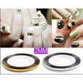 thumbnail image 3 of 10 Rolls Lines Glitter Nail Striping Tape-Striping Tape for Nail Art-Nail Striping Tape Foil-Nail Striping Tape Thick-Nail Striping Tape with Dispenser-Self-Adhesive DIY Nail Art Tape (3mm, Black), 3 of 3