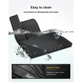 thumbnail image 5 of 3W Black Floor Mats for BMW X7 7 Seats (2019-2025) TPE All Weather Protection Custom Fit Floor Liner 1st & 2nd Row Full Set Car Liners Heavy Duty Guard Front and Rear Car Carpet, 5 of 8