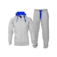 thumbnail image 1 of Innerwin Hoodies Color Block Men Sweatsuit Sports Zip Up Regular Fit Tracksuit Set Style-P L, 1 of 2