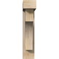 thumbnail image 2 of Ekena Millwork 5 1/2"W x 22"D x 26"H Westlake Block Smooth Bracket w/ Offset Brace, Douglas Fir, 2 of 25
