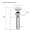 thumbnail image 4 of Pop Up Drain Stopper for Bathroom with Overflow, 4 of 9