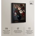 thumbnail image 2 of Dark Garden of Red and White I Canvas Gothic Floral Art by Art Remedy, Black Frame, 30" x 45", 2 of 7
