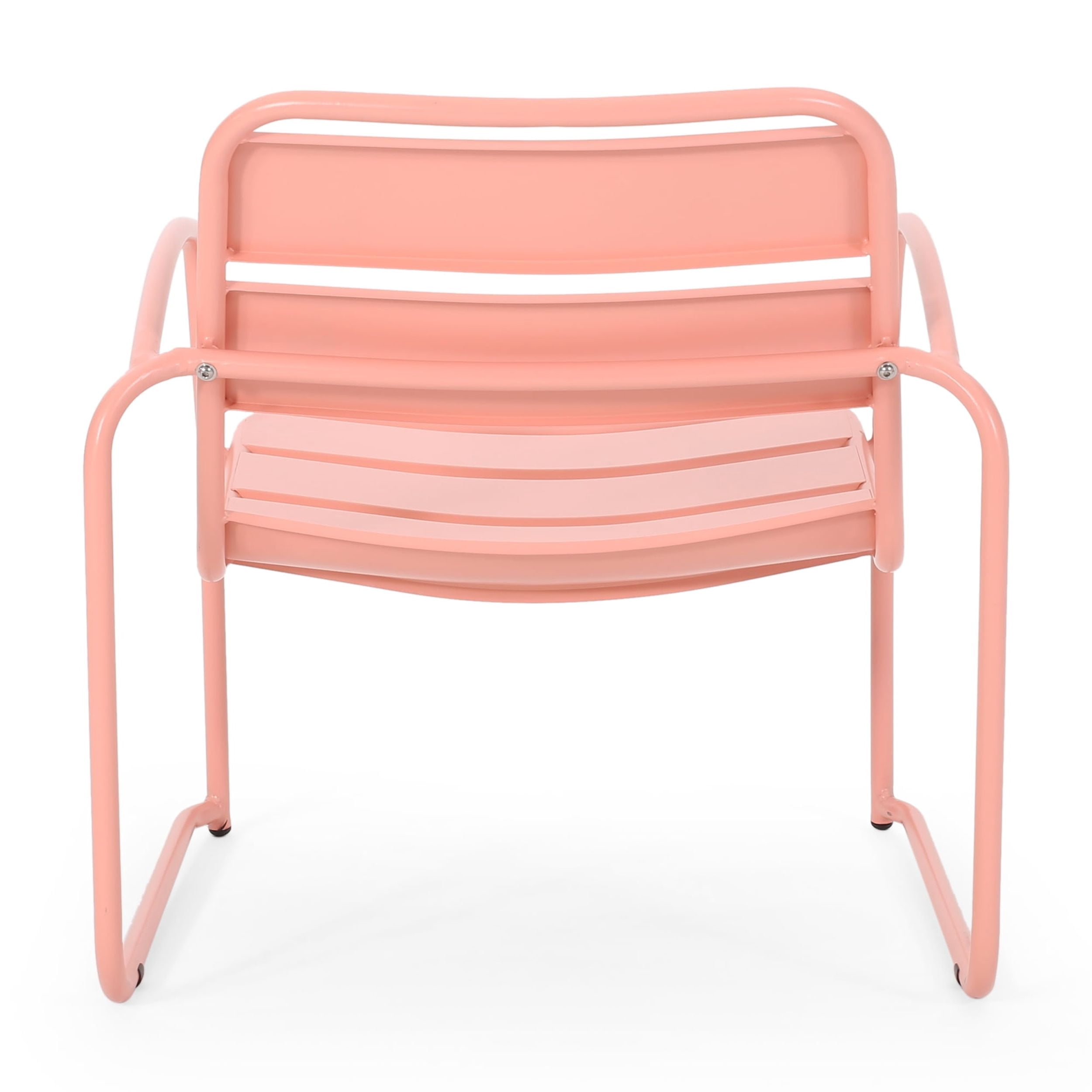 Calvert Outdoor Dining Chair, Set of 2, Matte Coral